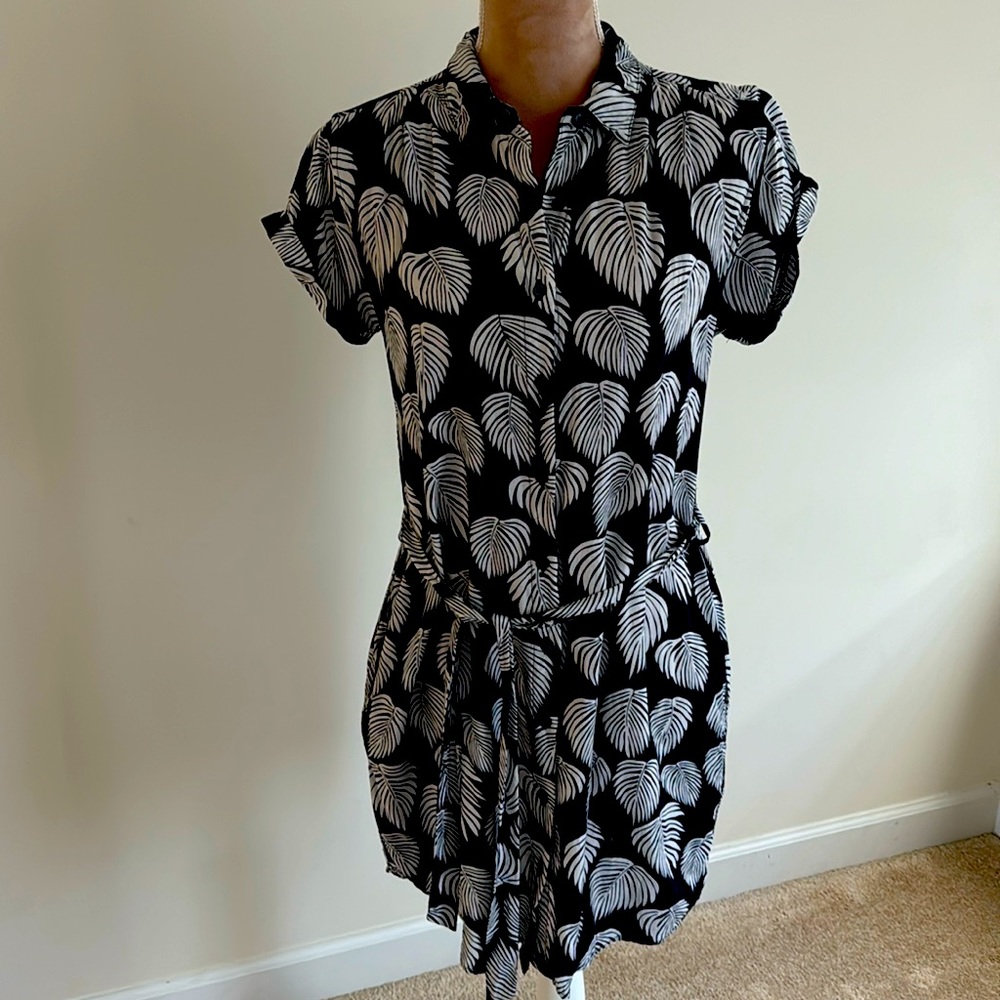 Casual Dress Blue/White